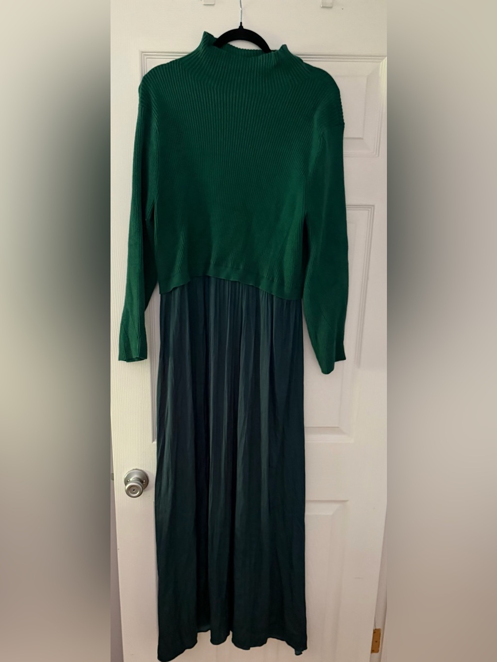 Anthropologie Teal Ribbed Knit Set